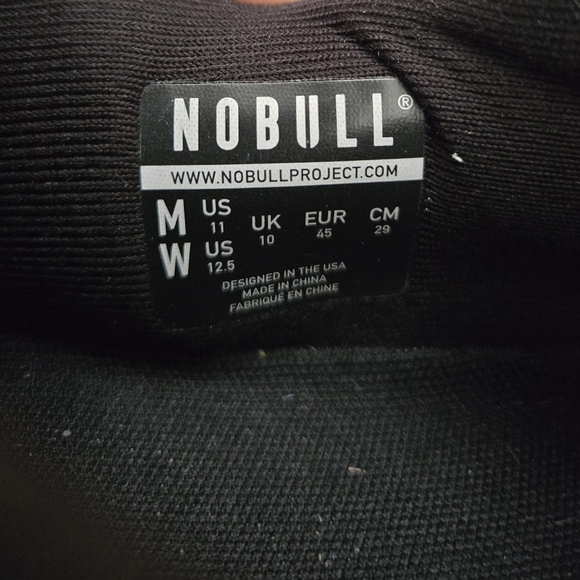 NoBull Runners Black Iridescent Knit Sneakers Mens Size 11 - Picture 10 of 10